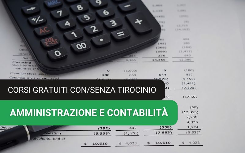 Corsi di amministrazione e contabilità