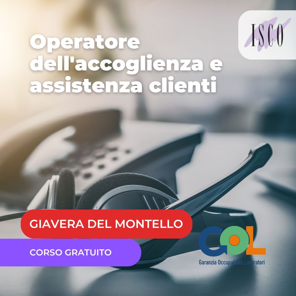 Operatore addetto all'accoglienza giavera